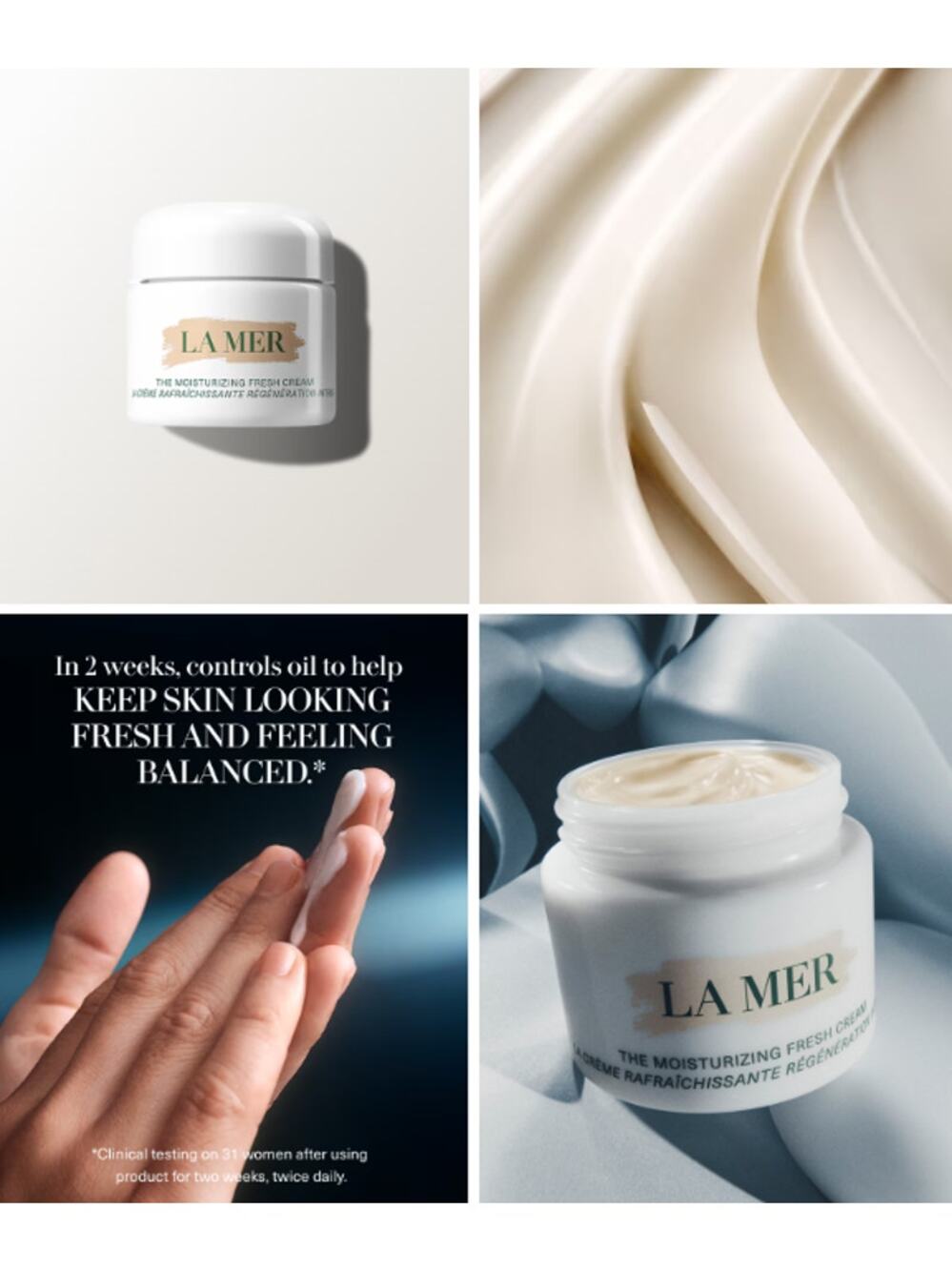 La Mer The Moisturizing Fresh Cream 7mL - BUNDLE of TWO -  NEW in box